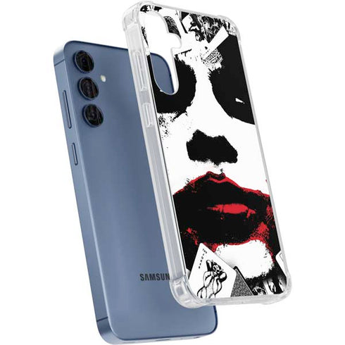 DC Comics The Joker Dark Knight Poster Art Galaxy A55 5G Clear Case
