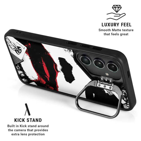 DC Comics The Joker Dark Knight Poster Art Galaxy S24 FE Kickstand Case