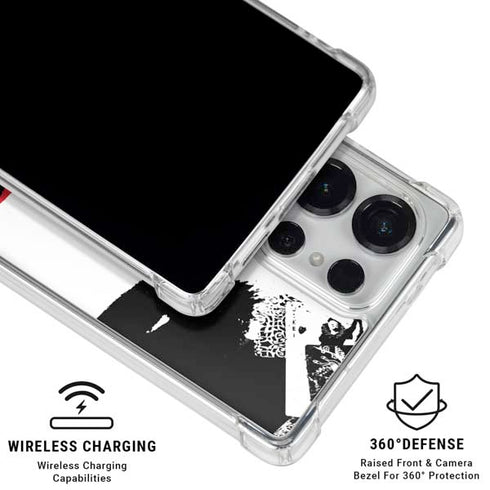 DC Comics The Joker Dark Knight Poster Art Galaxy S25 Ultra Clear Case