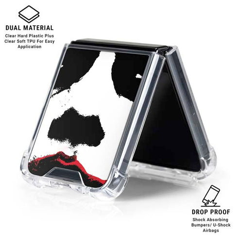 DC Comics The Joker Dark Knight Poster Art Galaxy Z Flip6 Clear Case