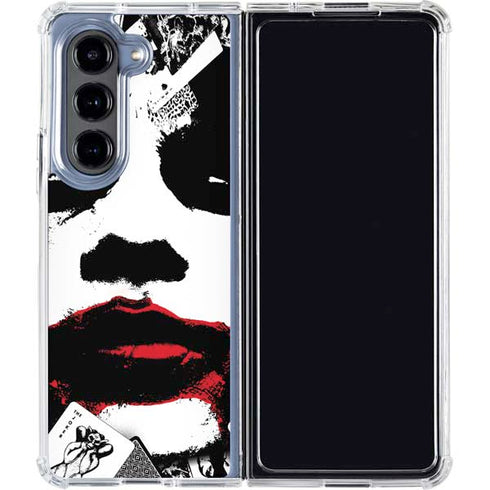 DC Comics The Joker Dark Knight Poster Art Galaxy Z Fold5 5G Clear Case