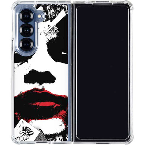 DC Comics The Joker Dark Knight Poster Art Galaxy Z Fold6 Clear Case