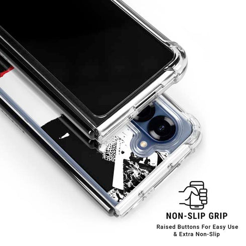 DC Comics The Joker Dark Knight Poster Art Galaxy Z Fold6 Clear Case