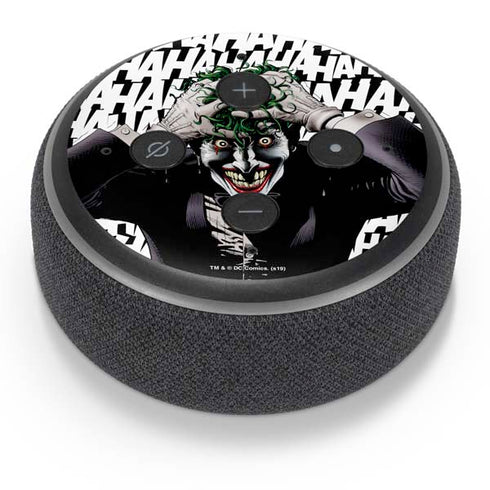 DC Comics The Joker Killing Joke Variant Cover Art by Brian Bolland Amazon Echo Dot Skin