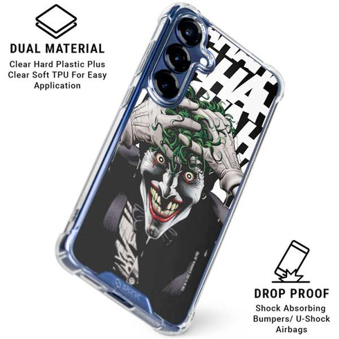 DC Comics The Joker Killing Joke Variant Cover Art by Brian Bolland Galaxy S25 Plus Clear Case