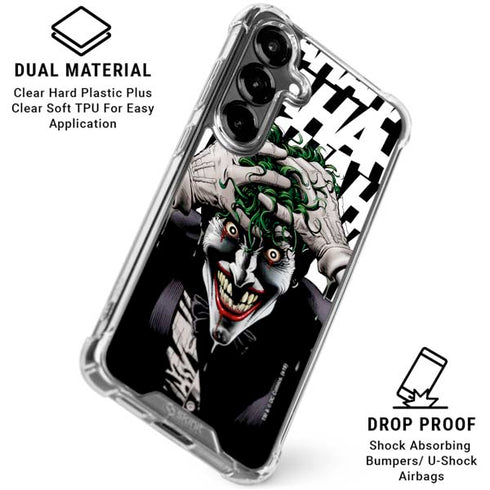 DC Comics The Joker Killing Joke Variant Cover Art by Brian Bolland Galaxy S26 Clear Case