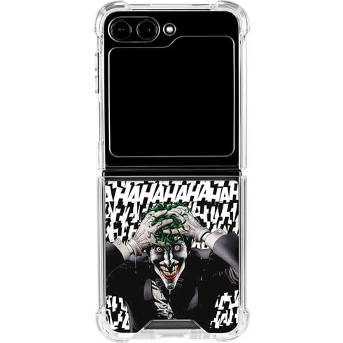 DC Comics The Joker Killing Joke Variant Cover Art by Brian Bolland Galaxy Z Flip6 Clear Case