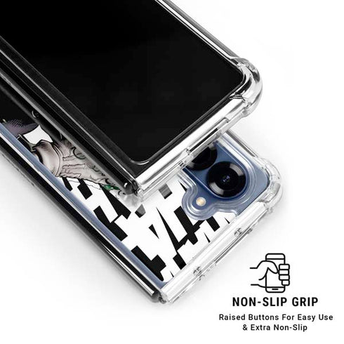 DC Comics The Joker Killing Joke Variant Cover Art by Brian Bolland Galaxy Z Fold6 Clear Case