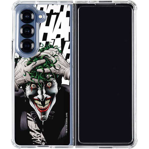 DC Comics The Joker Killing Joke Variant Cover Art by Brian Bolland Galaxy Z Fold7 Clear Case