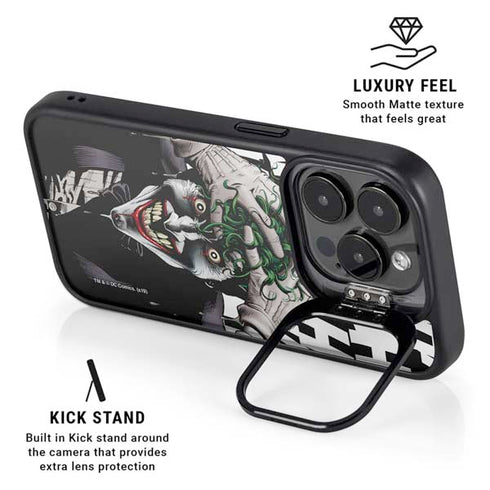 DC Comics The Joker Killing Joke Variant Cover Art by Brian Bolland iPhone 14 Pro Kickstand Case