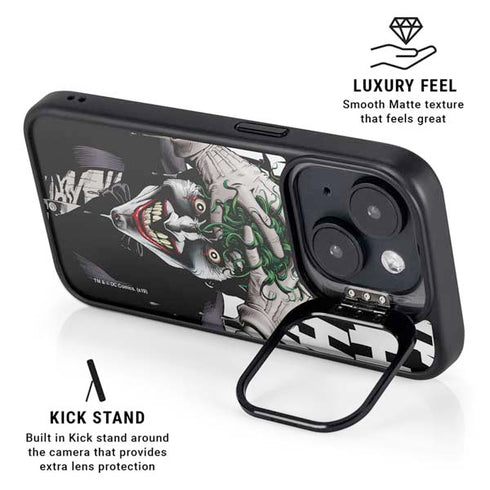 DC Comics The Joker Killing Joke Variant Cover Art by Brian Bolland iPhone 15 Plus Kickstand Case