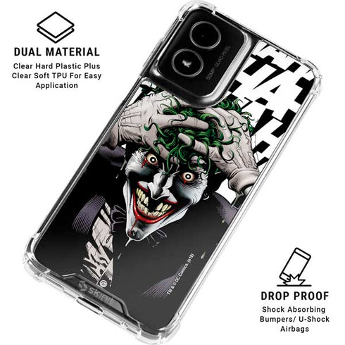 DC Comics The Joker Killing Joke Variant Cover Art by Brian Bolland Moto G Power 5G (2024) Clear Case