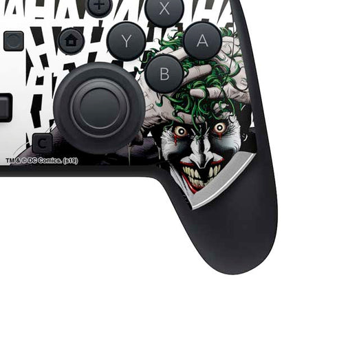 DC Comics The Joker Killing Joke Variant Cover Art by Brian Bolland Nintendo Switch 2 (2025) Pro Controller Skin