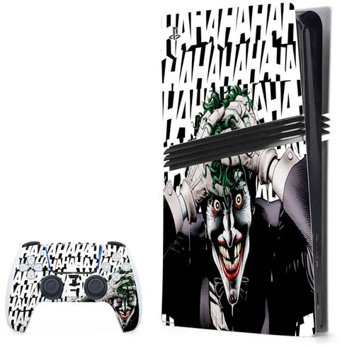 DC Comics The Joker Killing Joke Variant Cover Art by Brian Bolland PS5 Pro Bundle Skin