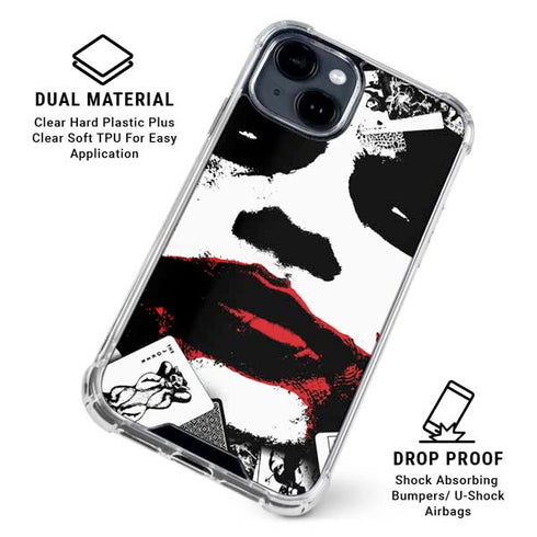DC Comics The Joker Dark Knight Poster Art iPhone 15 Clear Case
