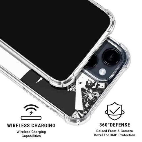 DC Comics The Joker Dark Knight Poster Art iPhone 15 Clear Case