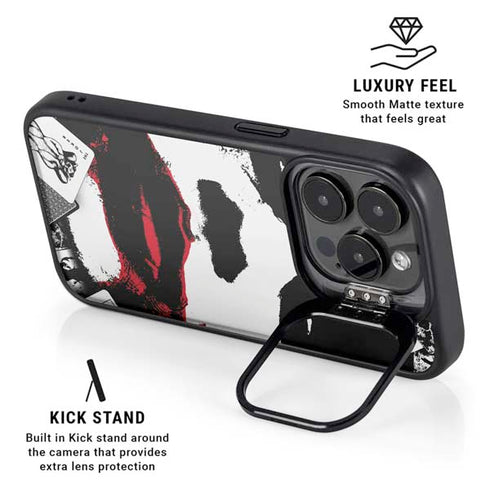 DC Comics The Joker Dark Knight Poster Art iPhone 15 Pro Kickstand Case