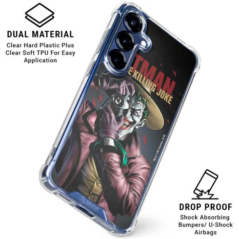 DC Comics The Joker Killing Joke Cover Art by Brian Bolland Galaxy S25 Plus Clear Case