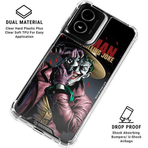 DC Comics The Joker Killing Joke Cover Art by Brian Bolland Moto G Power 5G (2024) Clear Case