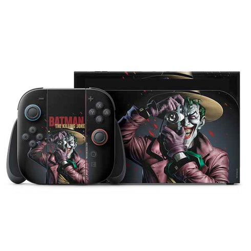 DC Comics The Joker Killing Joke Cover Art by Brian Bolland Nintendo Switch 2 (2025) with Joy-Con Skin