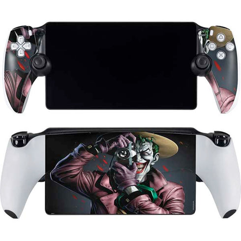 DC Comics The Joker Killing Joke Cover Art by Brian Bolland PlayStation Portal Remote Player Skin
