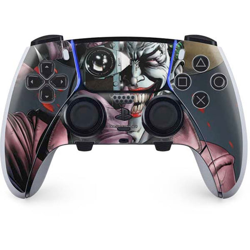 DC Comics The Joker Killing Joke Cover Art by Brian Bolland PS5 DualSense Edge Pro Controller Skin