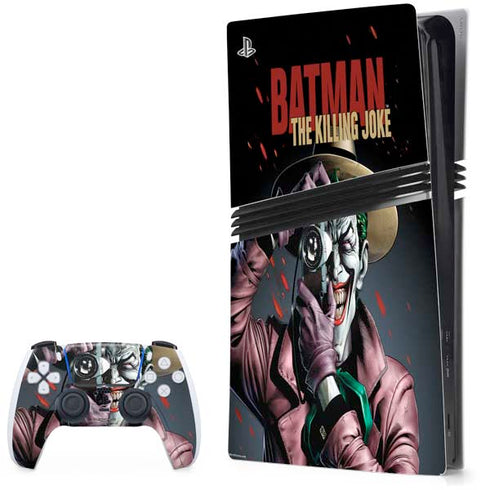 DC Comics The Joker Killing Joke Cover Art by Brian Bolland PS5 Pro Bundle Skin