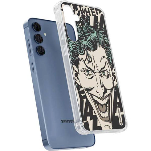DC Comics The Joker Vintage Laughing Galaxy A55 5G Clear Case