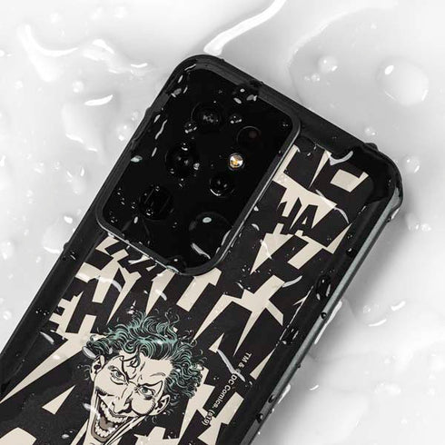 DC Comics The Joker Vintage Laughing Galaxy S24 Ultra Waterproof Case