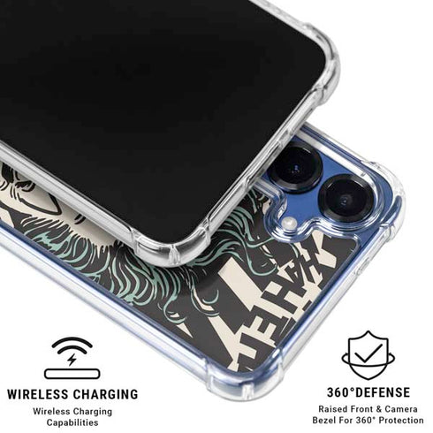 DC Comics The Joker Vintage Laughing Galaxy S25 Clear Case