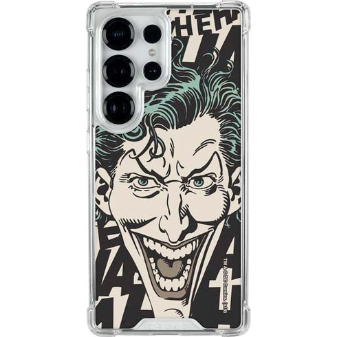 DC Comics The Joker Vintage Laughing Galaxy S25 Ultra Clear Case