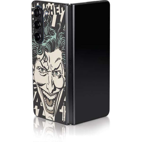 DC Comics The Joker Vintage Laughing Galaxy Z Fold5 5G Skin