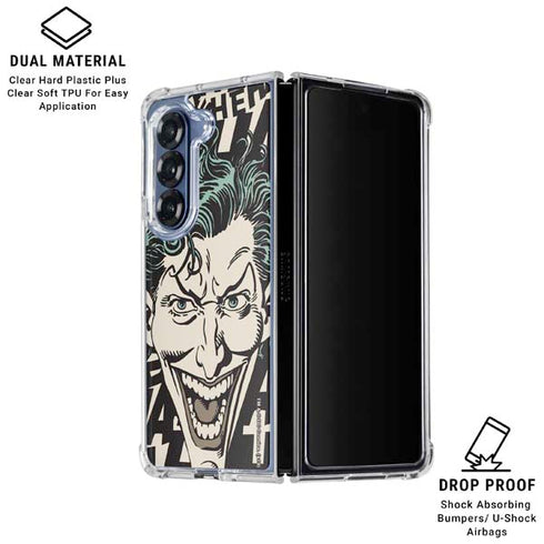 DC Comics The Joker Vintage Laughing Galaxy Z Fold6 Clear Case