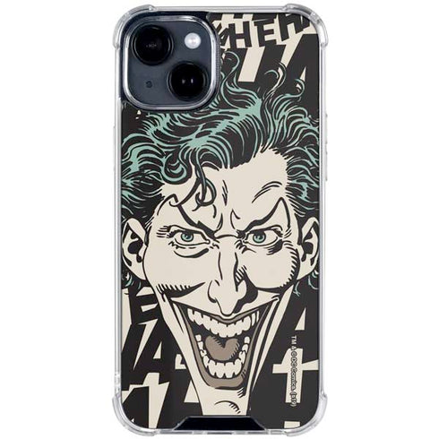 DC Comics The Joker Vintage Laughing iPhone 15 Clear Case