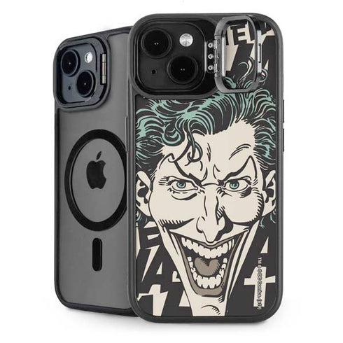 DC Comics The Joker Vintage Laughing iPhone 15 Kickstand Case