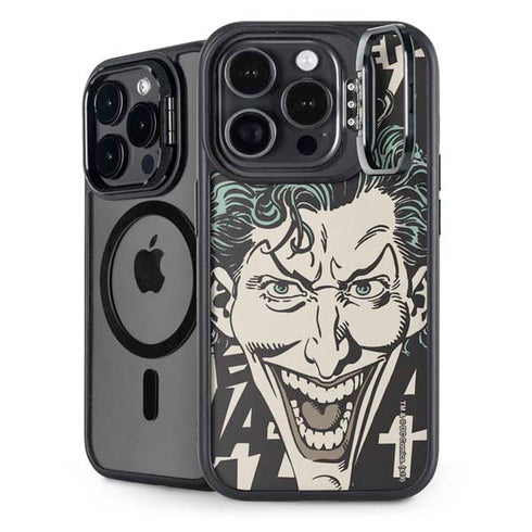 DC Comics The Joker Vintage Laughing iPhone 15 Pro Kickstand Case
