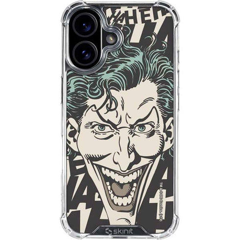 DC Comics The Joker Vintage Laughing iPhone 16 Plus Clear Case