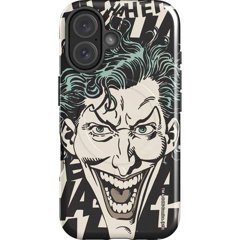 DC Comics The Joker Vintage Laughing iPhone 16 Plus Magsafe Impact Case