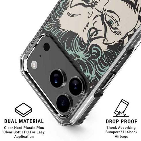 DC Comics The Joker Vintage Laughing iPhone 18 Pro Clear Case