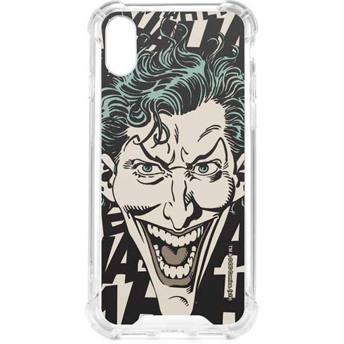 DC Comics The Joker Vintage Laughing iPhone XS Clear Case