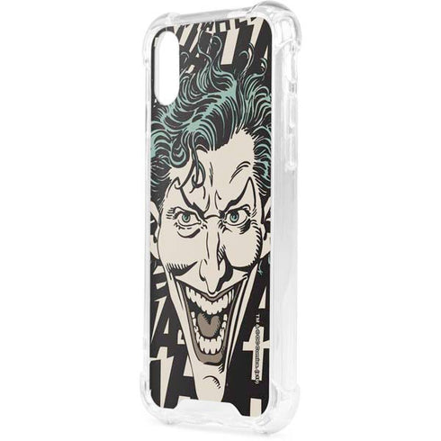 DC Comics The Joker Vintage Laughing iPhone XS Clear Case