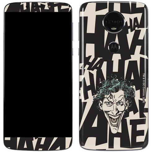 DC Comics The Joker Vintage Laughing Moto E5 Plus Skin