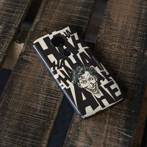 DC Comics The Joker Vintage Laughing Moto E5 Plus Skin