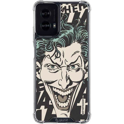 DC Comics The Joker Vintage Laughing Moto G Power 5G (2024) Clear Case