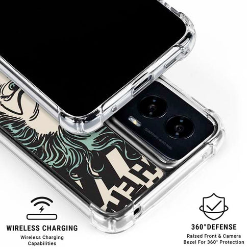 DC Comics The Joker Vintage Laughing Moto G Power 5G (2024) Clear Case