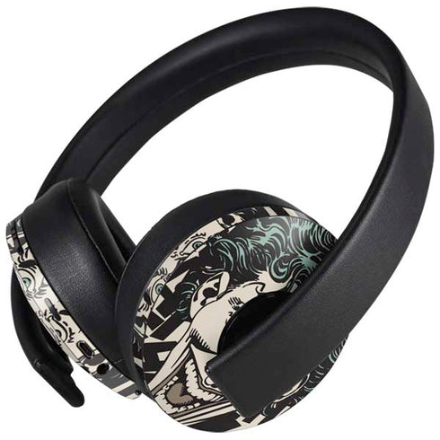 DC Comics The Joker Vintage Laughing PlayStation 4 Gold Wireless Headset Skin