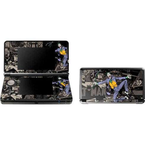 DC Comics The Joker Vintage Action pose pattern Nintendo Skins