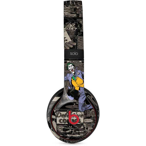 DC Comics The Joker Vintage Action pose pattern Beats Solo 3 Wireless Skin