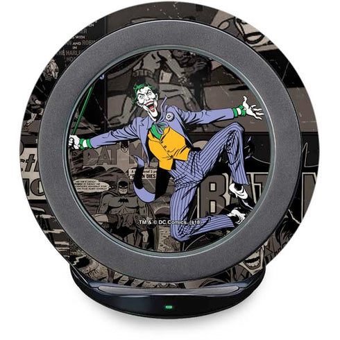 DC Comics The Joker Vintage Action pose pattern Fast Charge Wireless Charging Stand Skin