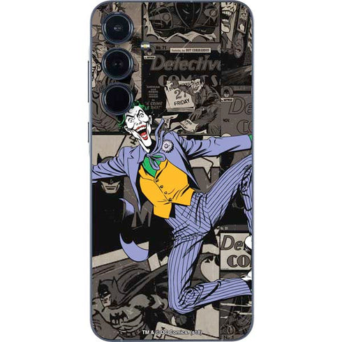 DC Comics The Joker Vintage Action pose pattern Galaxy A55 5G Skin